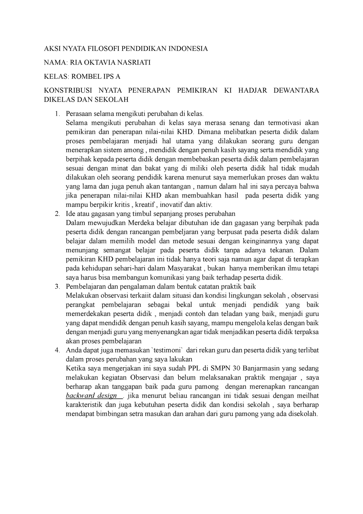 AKSI Nyata Filosofi Pendidikan Indonesia - AKSI NYATA FILOSOFI ...