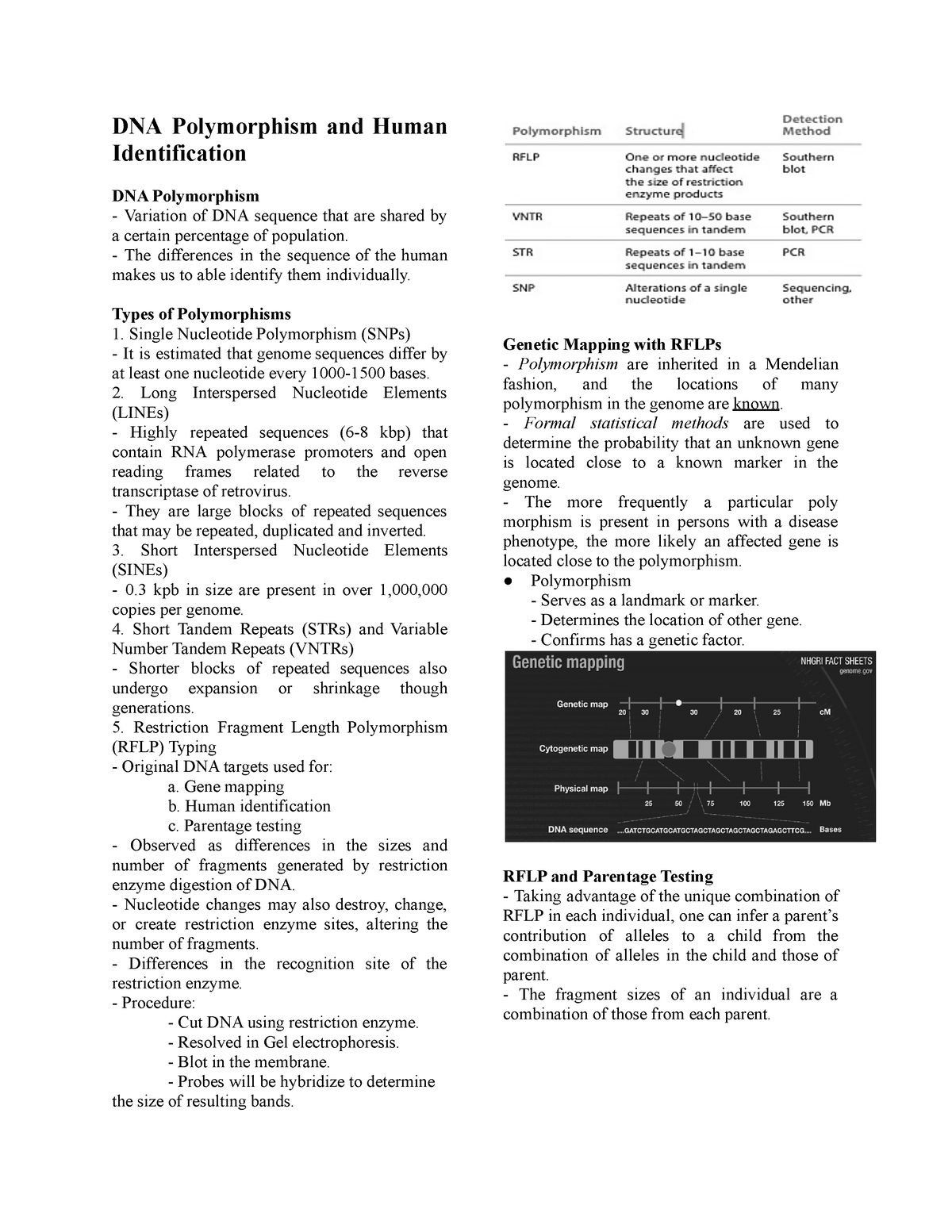 Dna Polymorphism And Human Identification Complete Dna Polymorphism And Human Identification