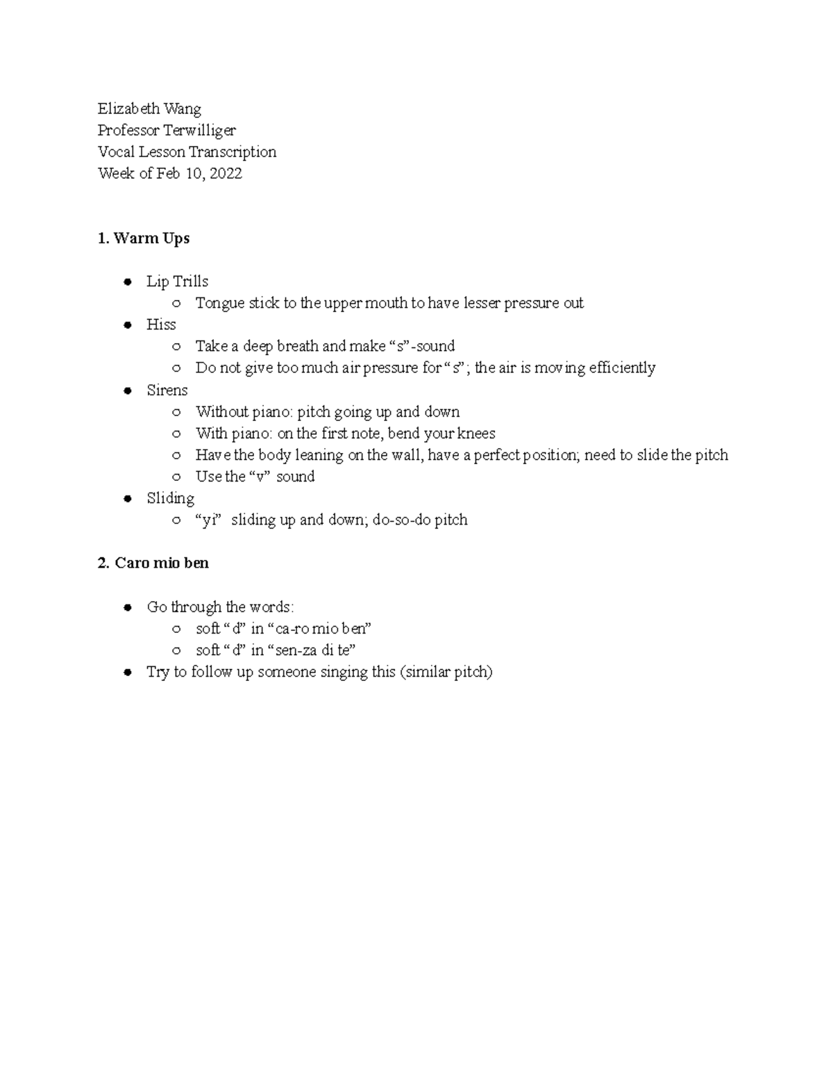 Feb 10 Vocal Transcription - Elizabeth Wang Professor Terwilliger Vocal ...