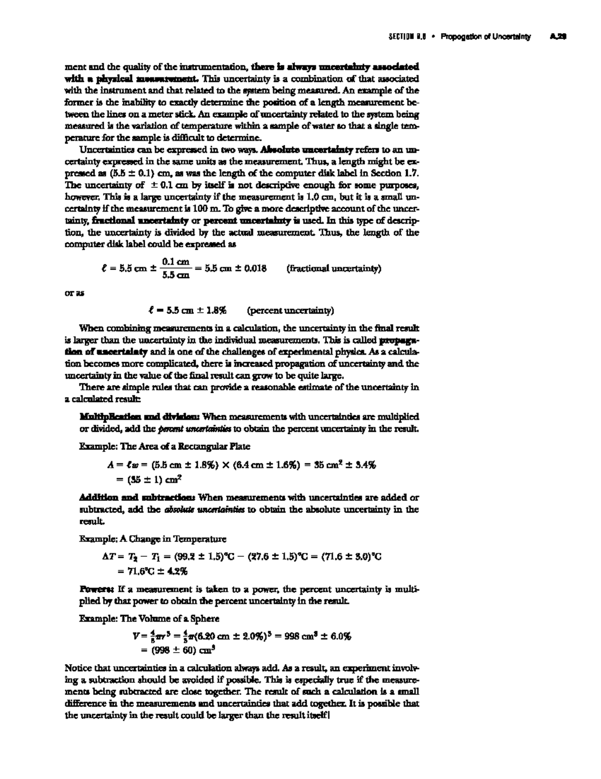 Propagation Of Uncertainty - Physics - Studocu