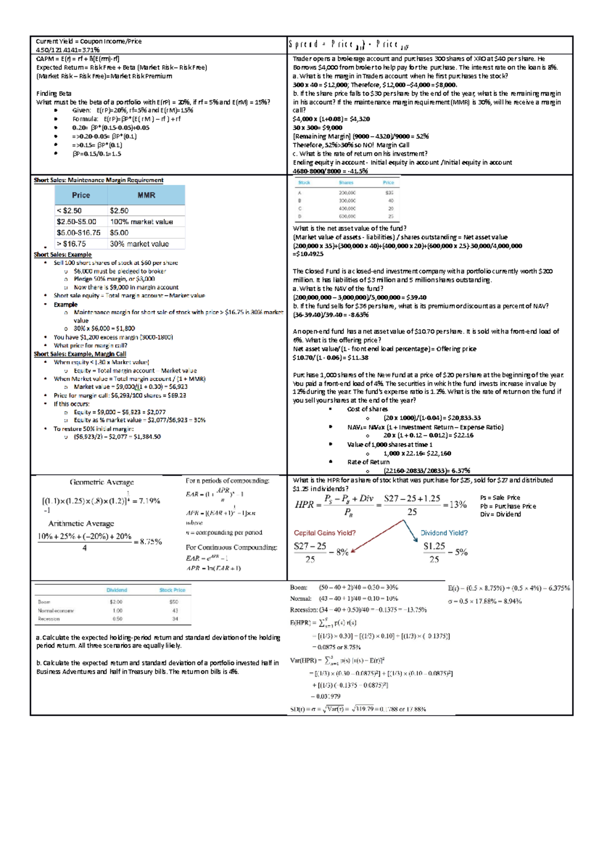 afin250-cheat-sheet-current-yield-coupon-income-price-4-50-121-4141