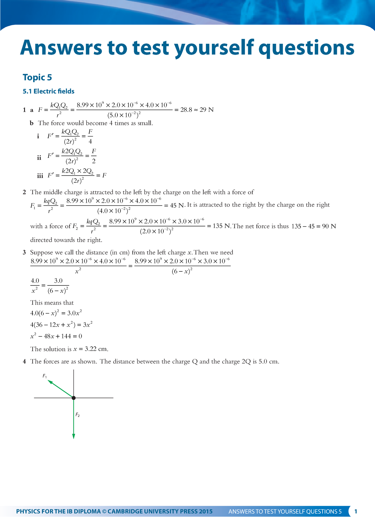 Phy Unit5 Ans Key - Answers - PHYSICS FOR THE IB DIPLOMA © CAMBRIDGE ...