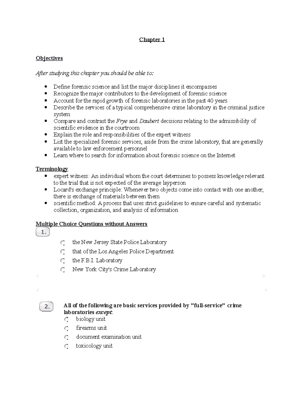 Forensic-Science-CHAP-1.docx - Chapter 1 Objectives After Studying This ...