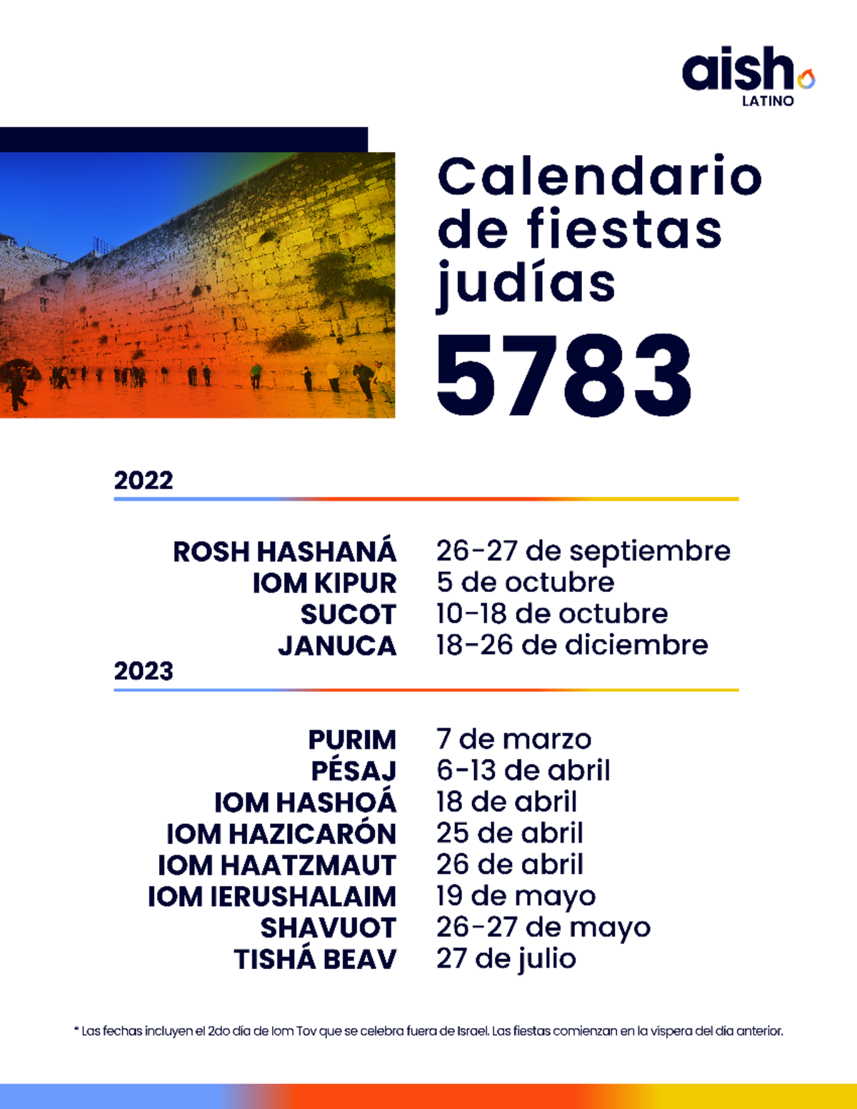 Calendario judio 2022 2023 taller de liderazgo Studocu