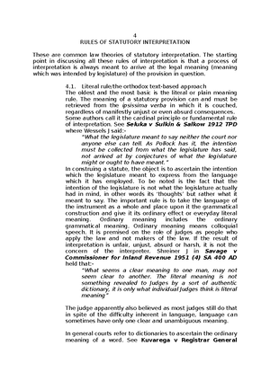 5 Maxims OF Statutory Interpretation - 5 MAXIMS OF STATUTORY ...