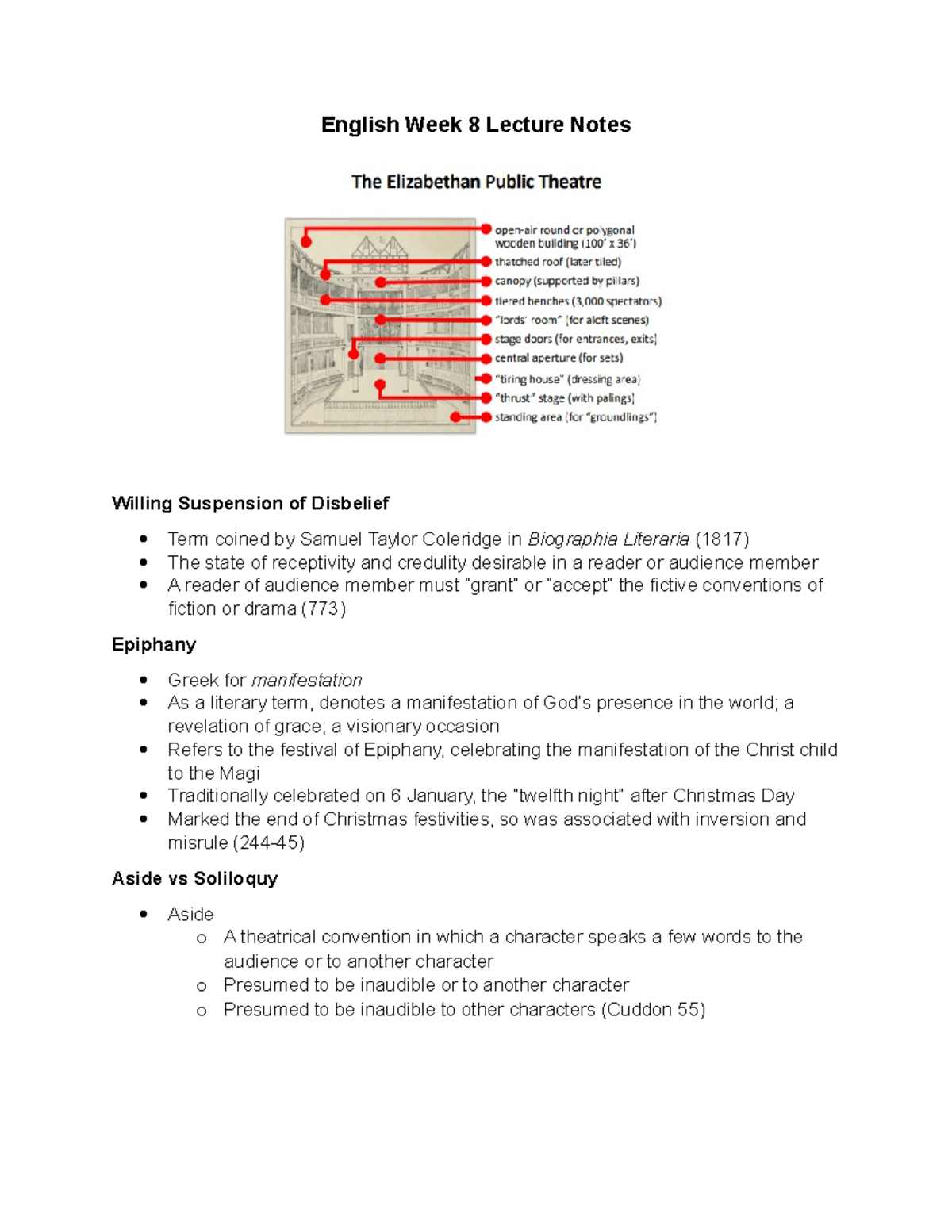 English Week 8 Lecture Notes English Week 8 Lecture Notes Willing
