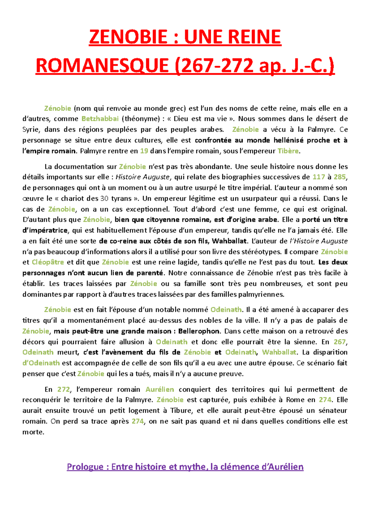 9) Zenobie, une reine romanesque ZENOBIE UNE REINE ROMANESQUE (267