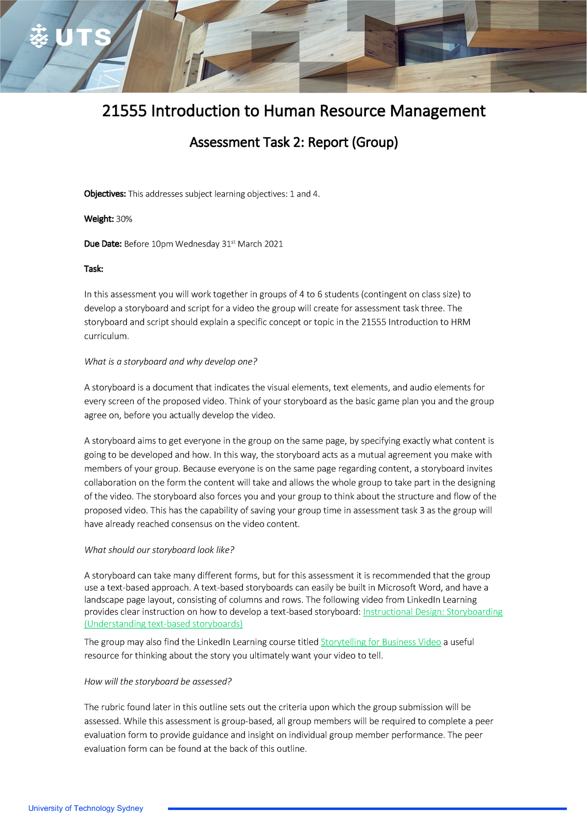 21555 Intro To HRM Assessment Task 2 Report Group Autumn 2021   Thumb 1200 1697 