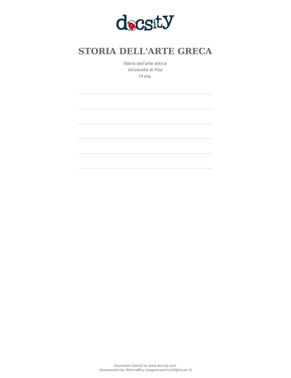 Docsity Storia Dell Arte Greca 1 - STORIA DELL'ARTE GRECA Storia Dell ...