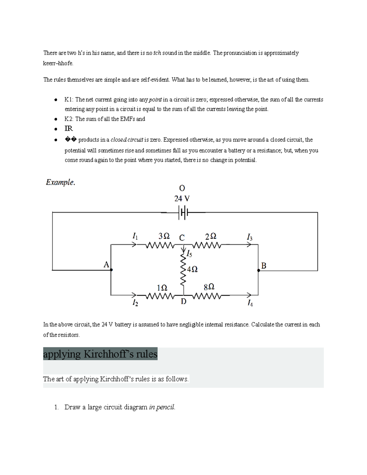 Kirchoff LAWS - These are notes on electricity and magnetism from PHYS ...