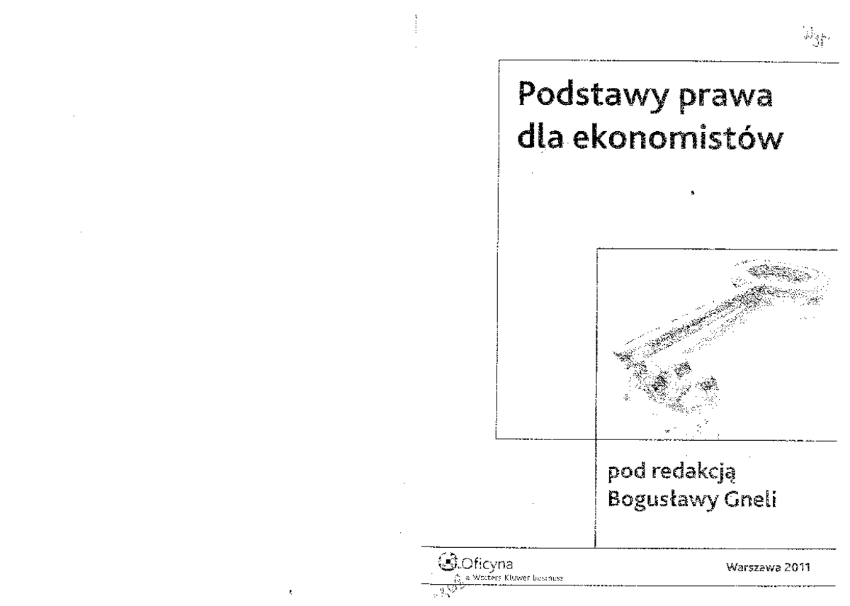 Gnela B - Podstawy Prawa Dla Ekonomistów - Studocu