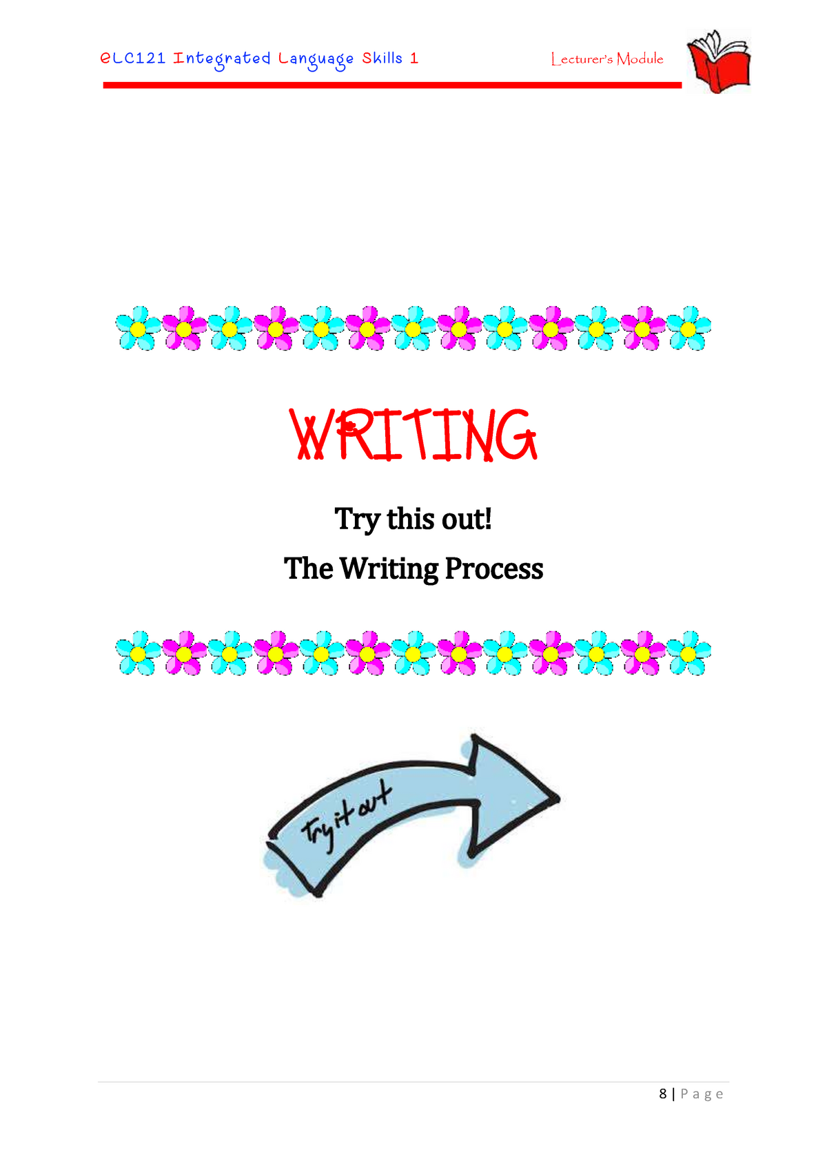 Week 1.2 Writing Process - WRITING Try This Out! The Writing Process ...