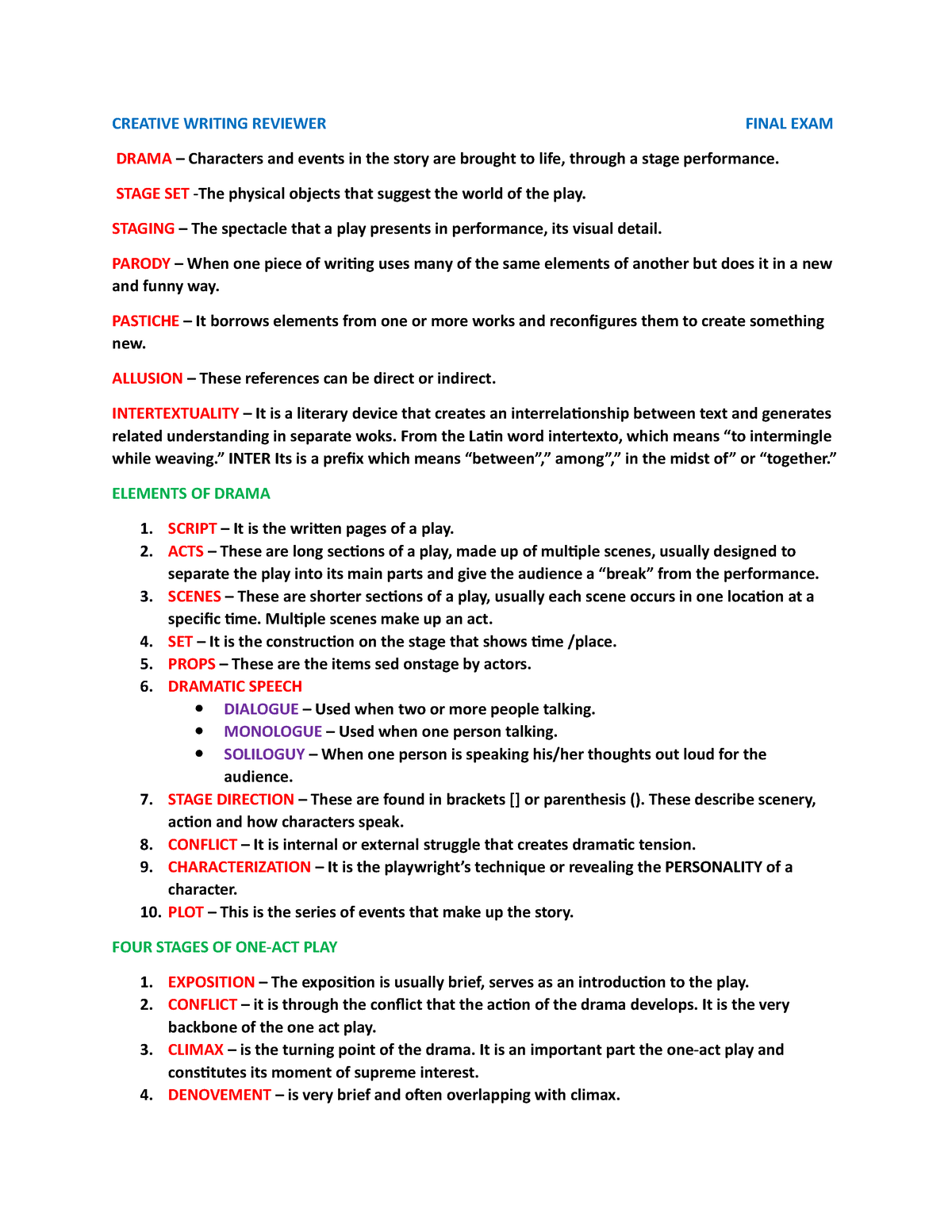 creative writing reviewer pdf