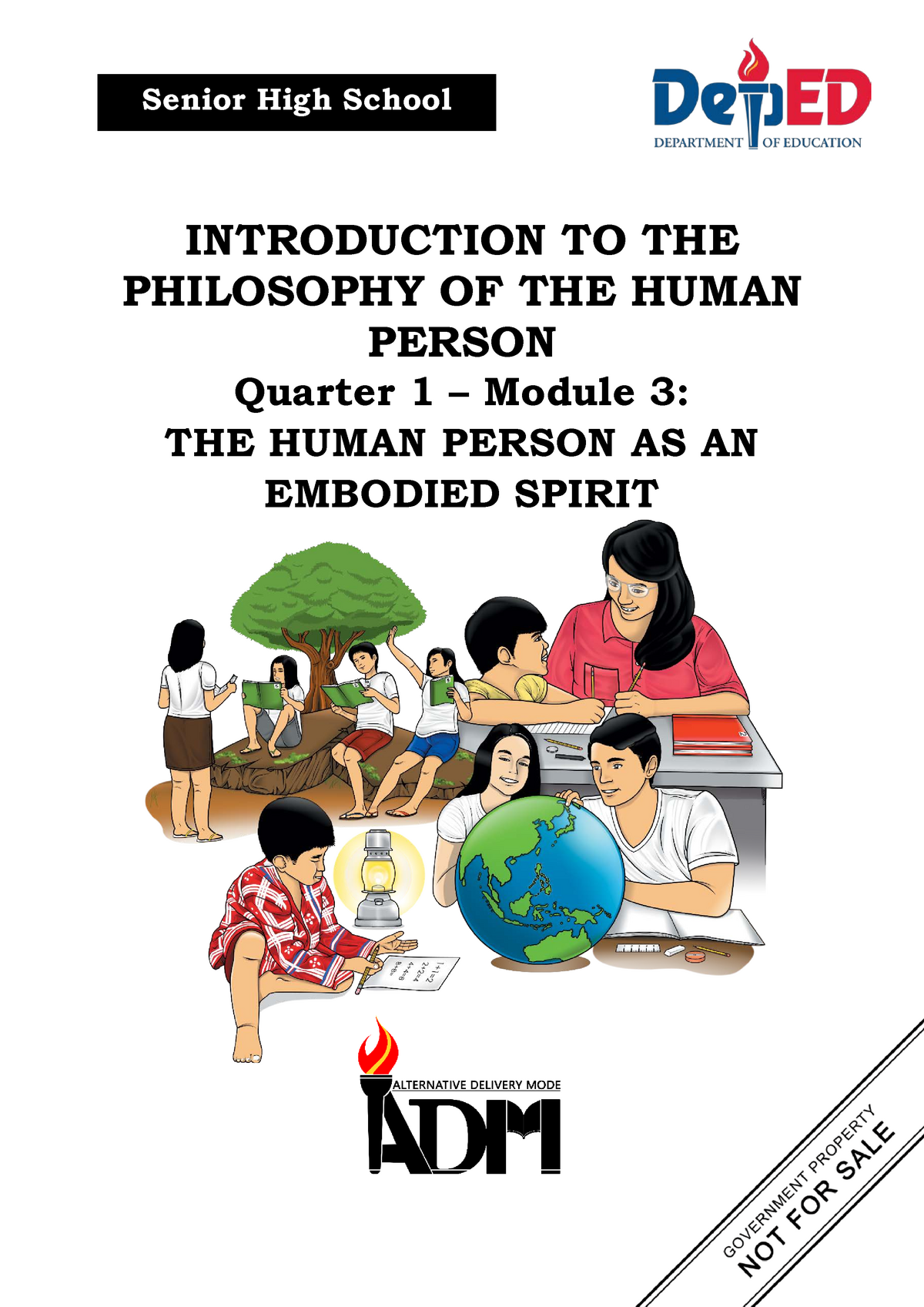 Philo Q1 Mod3 The Human Person as an Embodied Spirit INTRODUCTION TO 