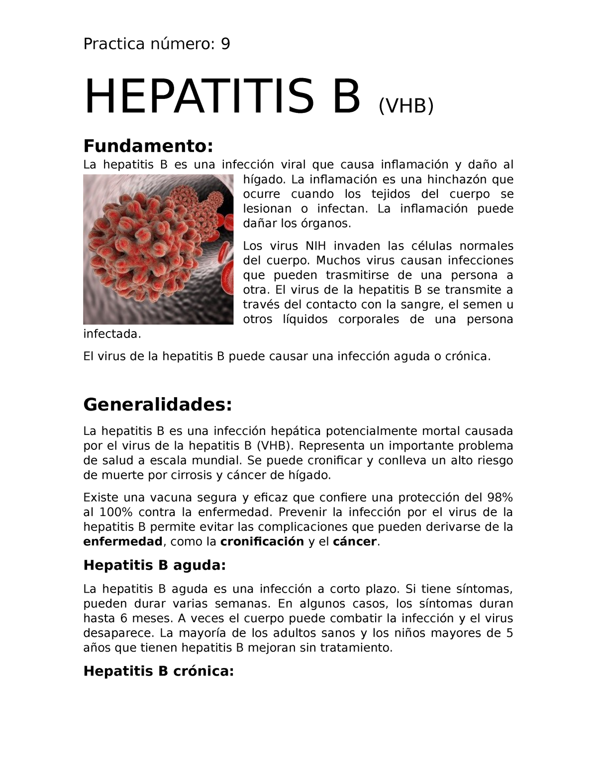 Hepatitis B - La Inflamación Es Una Hinchazón Que Ocurre Cuando Los ...