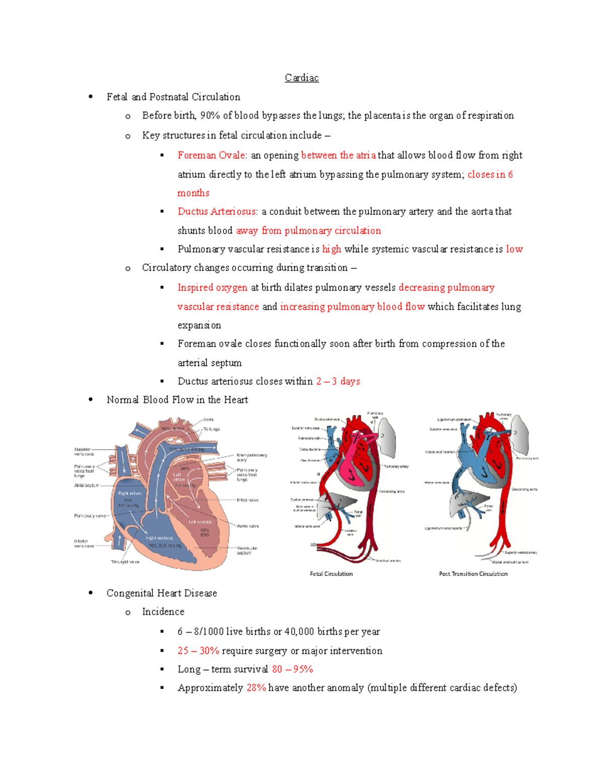 Cardiac - Studocu