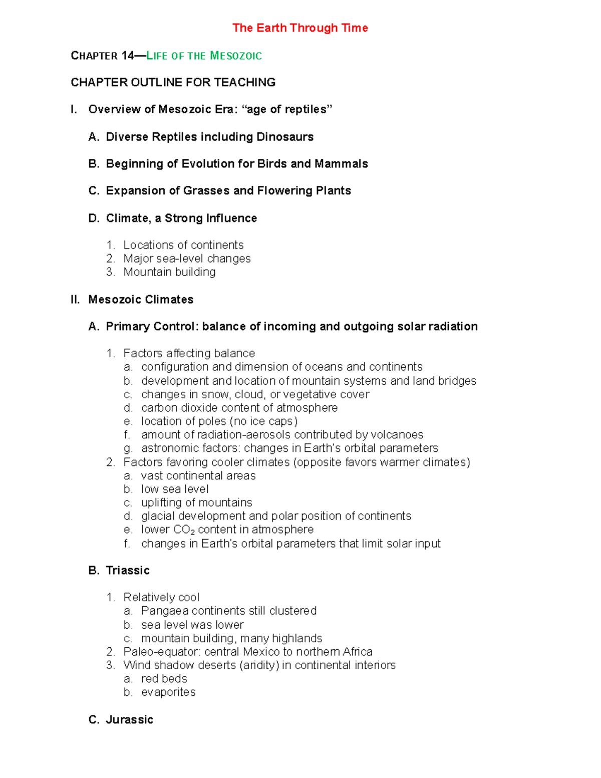 ch14-life-of-the-mesozoic-notes-the-earth-through-time-chapter-14
