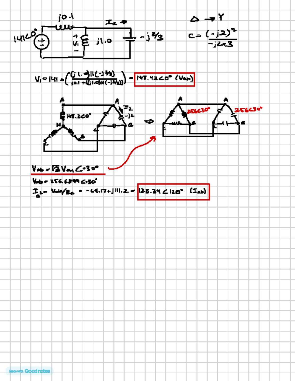 Power - Solution for solving 3 phase system - ECE 5343 - jo. I - Y 2 ...