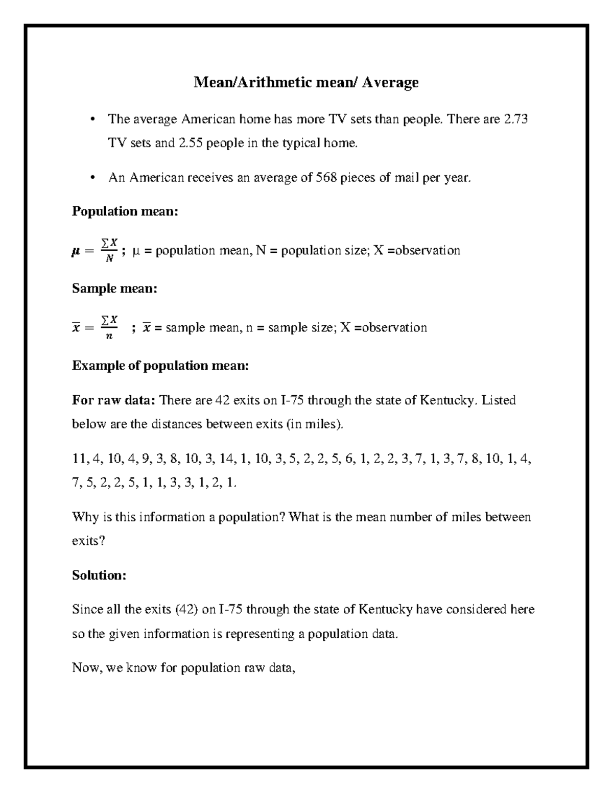 lecture-4-mean-converted-mean-arithmetic-mean-average-the-average