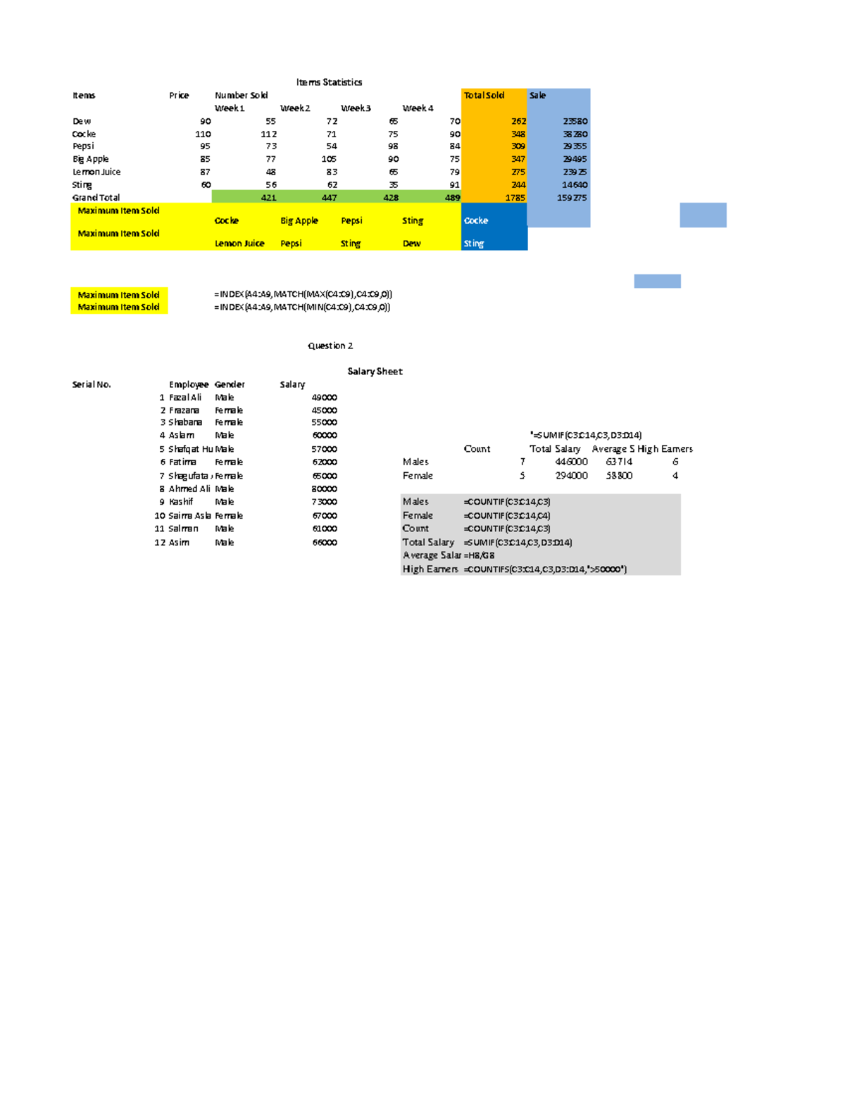 CS001 Assigments-1802 Formulas - Computer Science - VU - Studocu