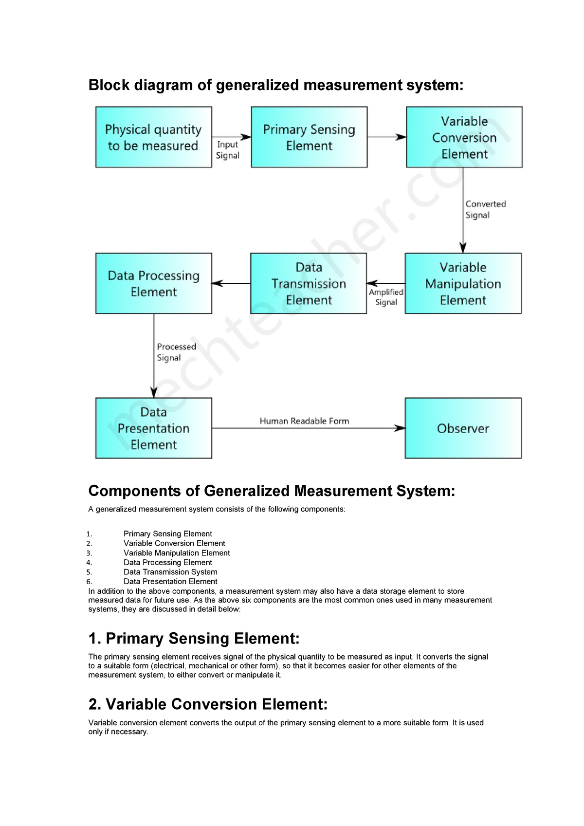 Block Diagram Of Generalized Measurement System Block Diagram Of Generalized Studocu