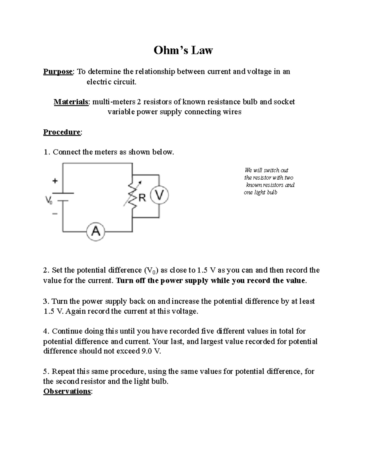 Ohm'slaw lab #3 online - It’s grown to become something of an artform ...