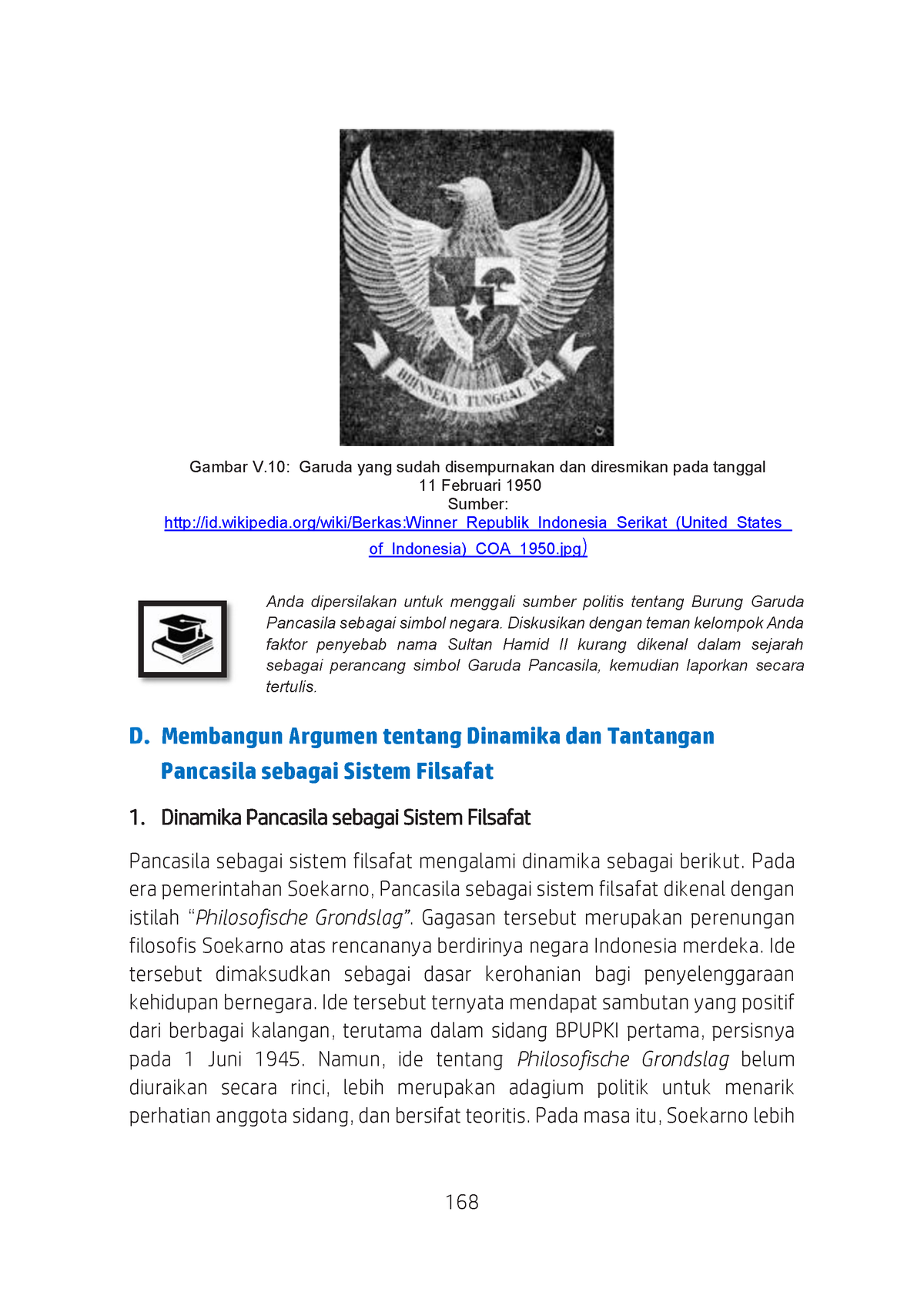 8-Pendidikan Pancasila-92 - 168 Gambar V: Garuda Yang Sudah ...