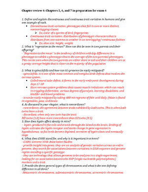 Chapter 6 Review - Biol 134 - San Jac - Studocu