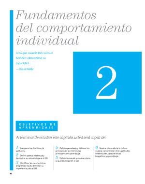 Resumen Practica Calificada 1 - SEMANA 1 – COMPORTAMIENTO ...
