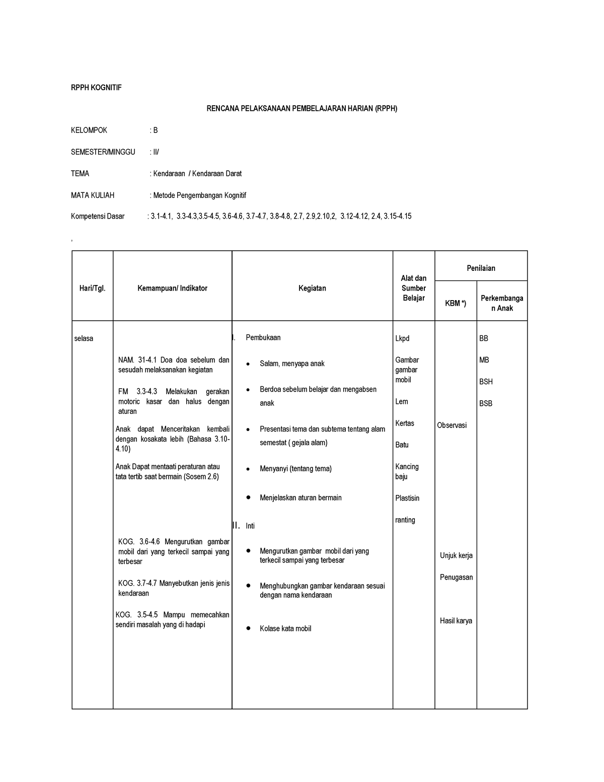 RPPH Kognitif - Good Literasi - RPPH KOGNITIF RENCANA PELAKSANAAN ...