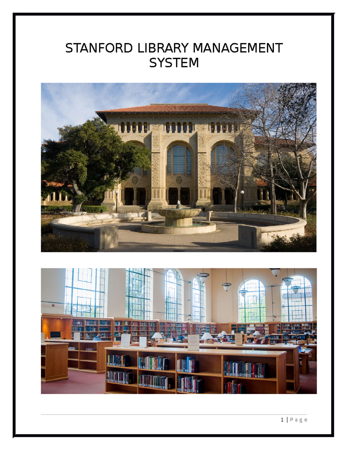Library Management System - STANFORD LIBRARY MANAGEMENT SYSTEM Contents ...