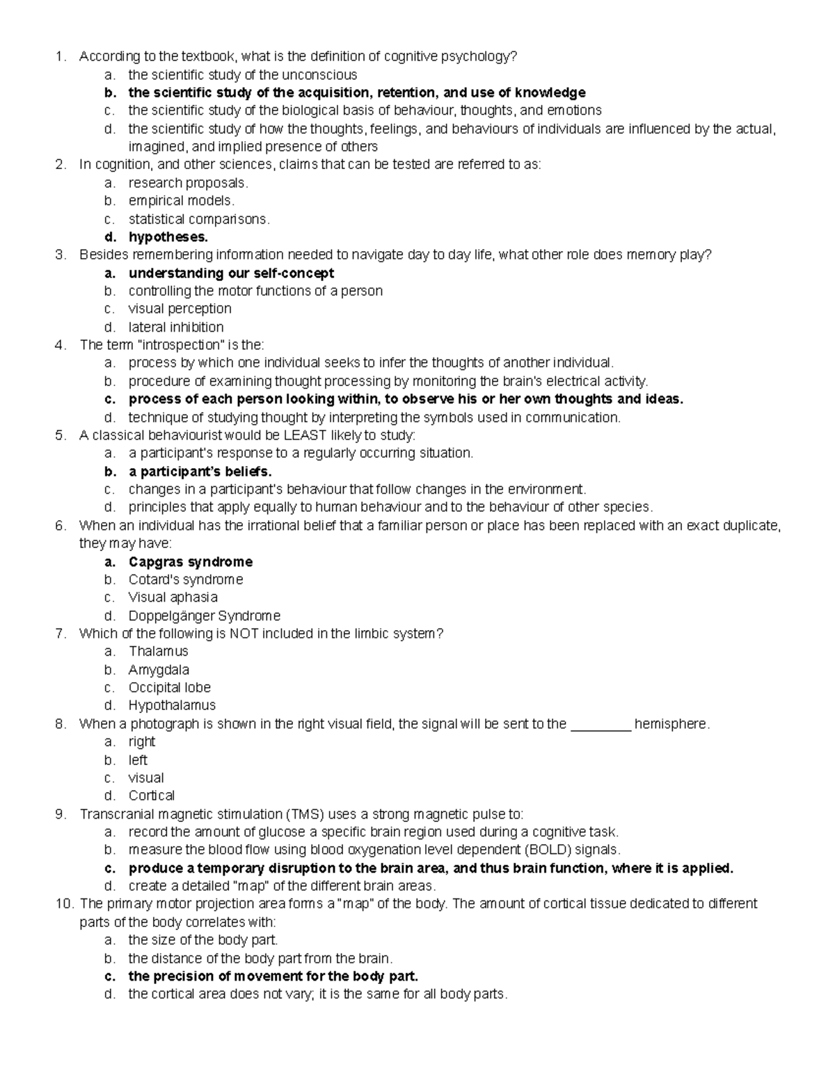 Psyc206 midtriquiz 1 - quiz - According to the textbook, what is the ...