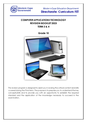 Mr Longs Exam Guide 2024 - CAT - Subject: Computer Applications ...
