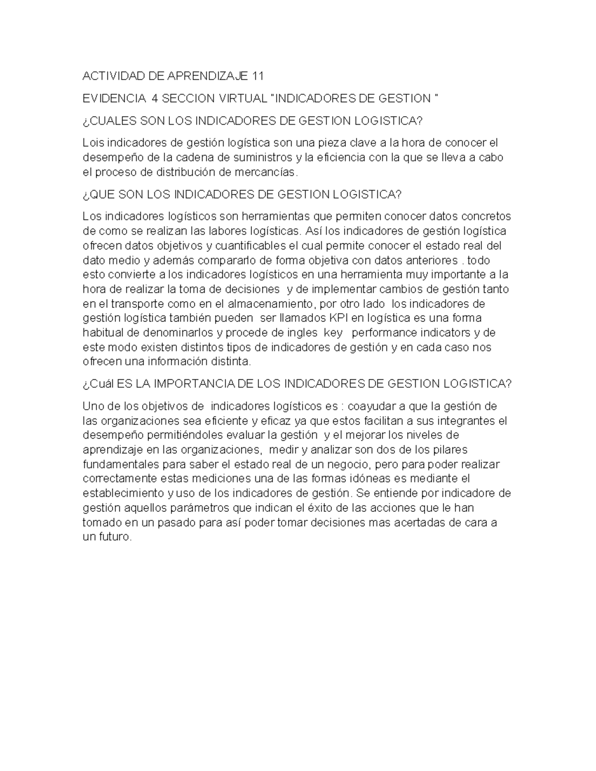 Actividad DE Aprendizaje 11 - ACTIVIDAD DE APRENDIZAJE 11 EVIDENCIA 4 ...
