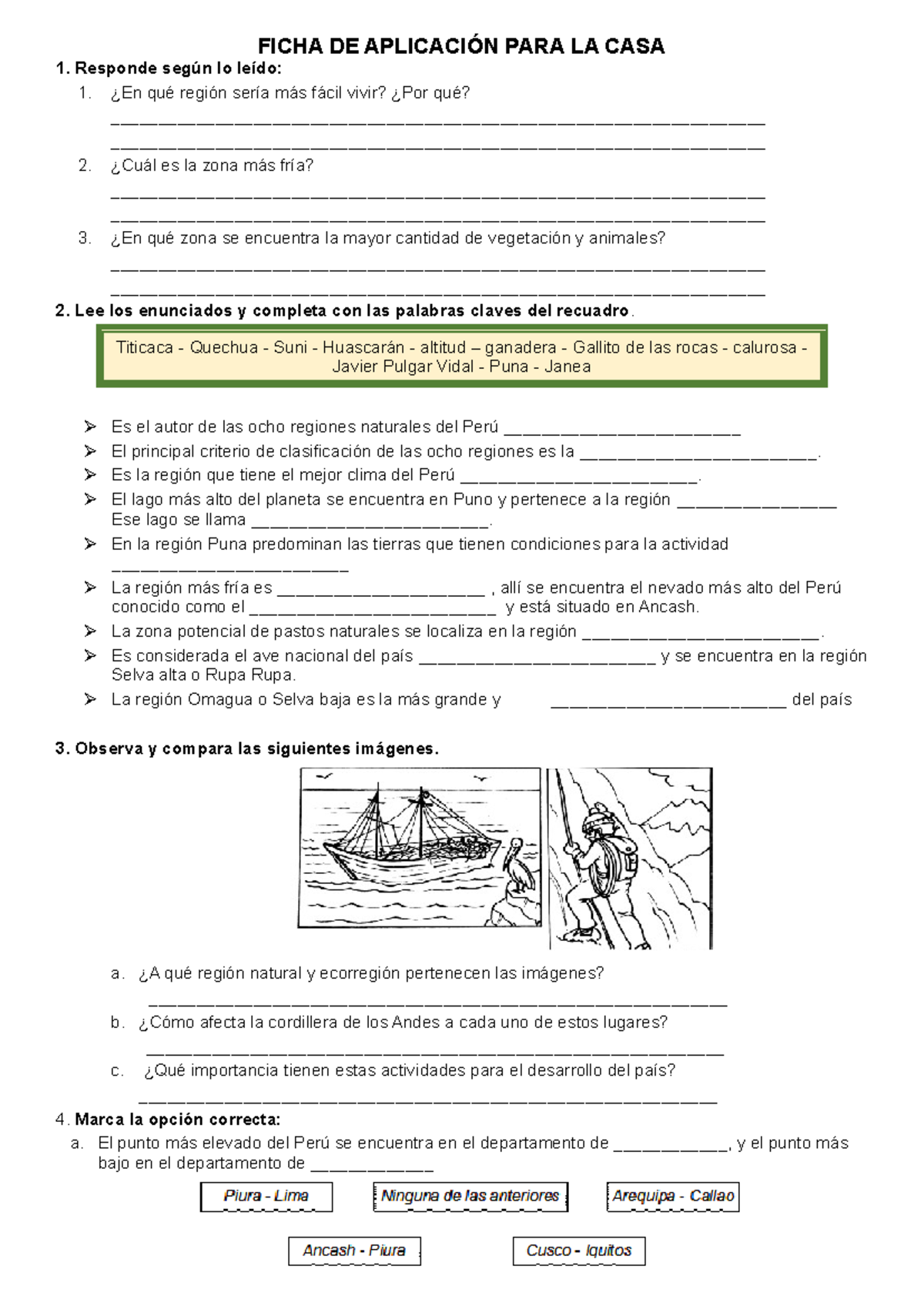 Ficha DE Aplicación PARA LA CASA - FICHA DE APLICACIÓN PARA LA CASA ...