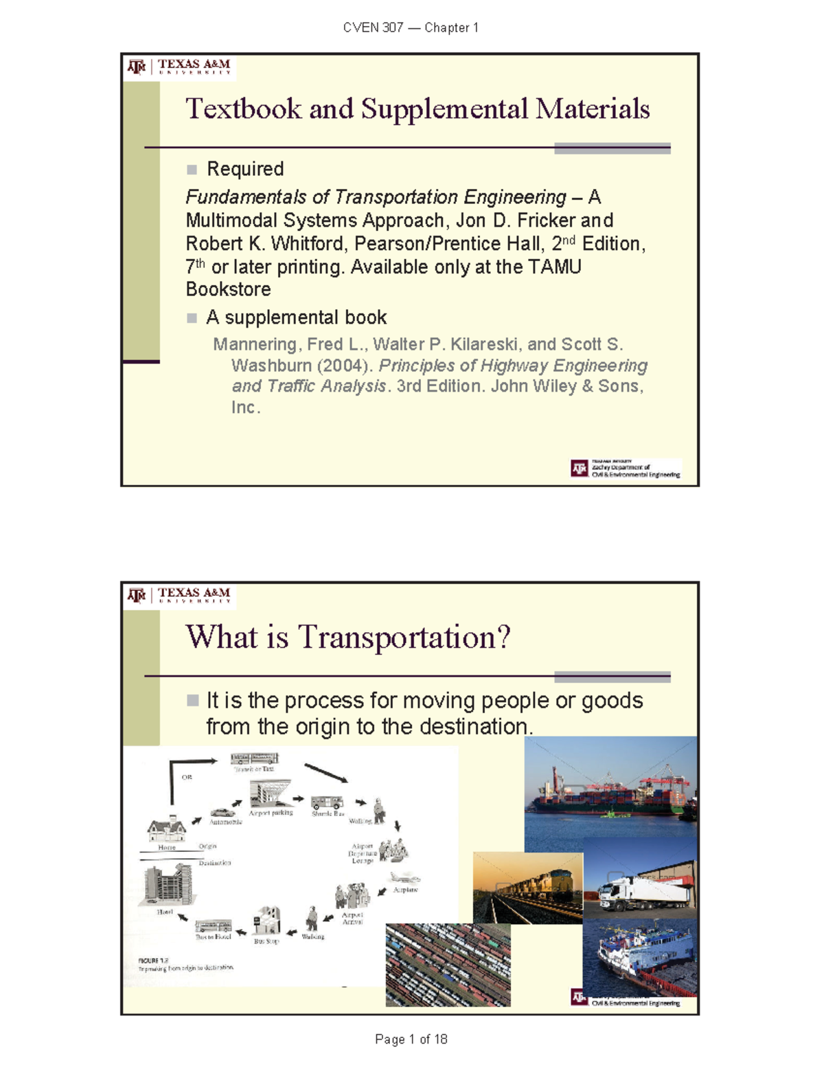 Chapter 1 - Notes - Textbook And Supplemental Materials Required ...