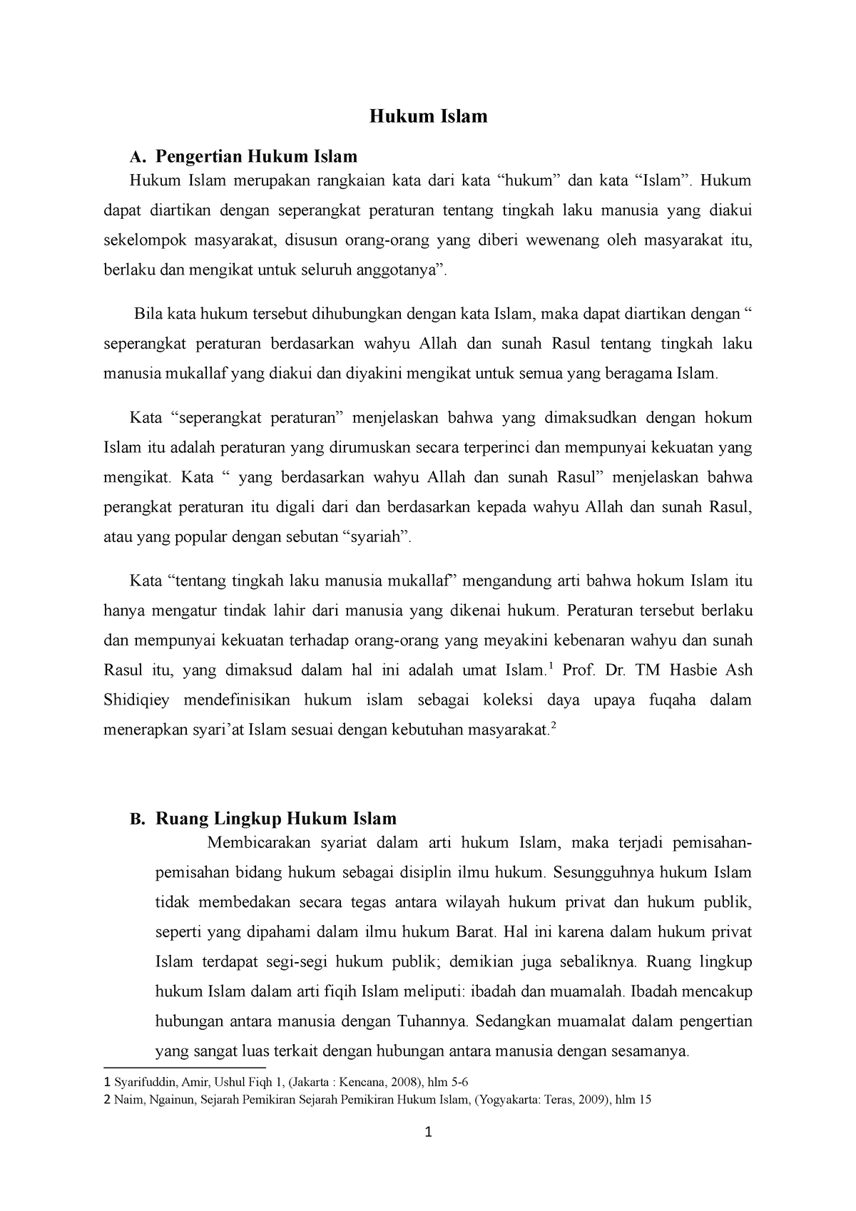 essay tentang hukum islam