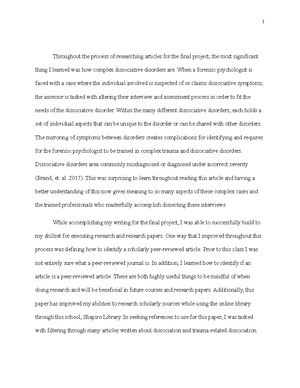 8-3 Short Paper: What My Research Taught Me - Short Paper: What My ...