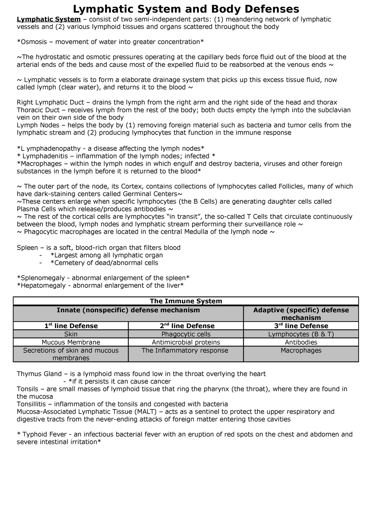 Anatomy Chapter 12 Lymphatic System And Body Defenses - Human Anatomy ...