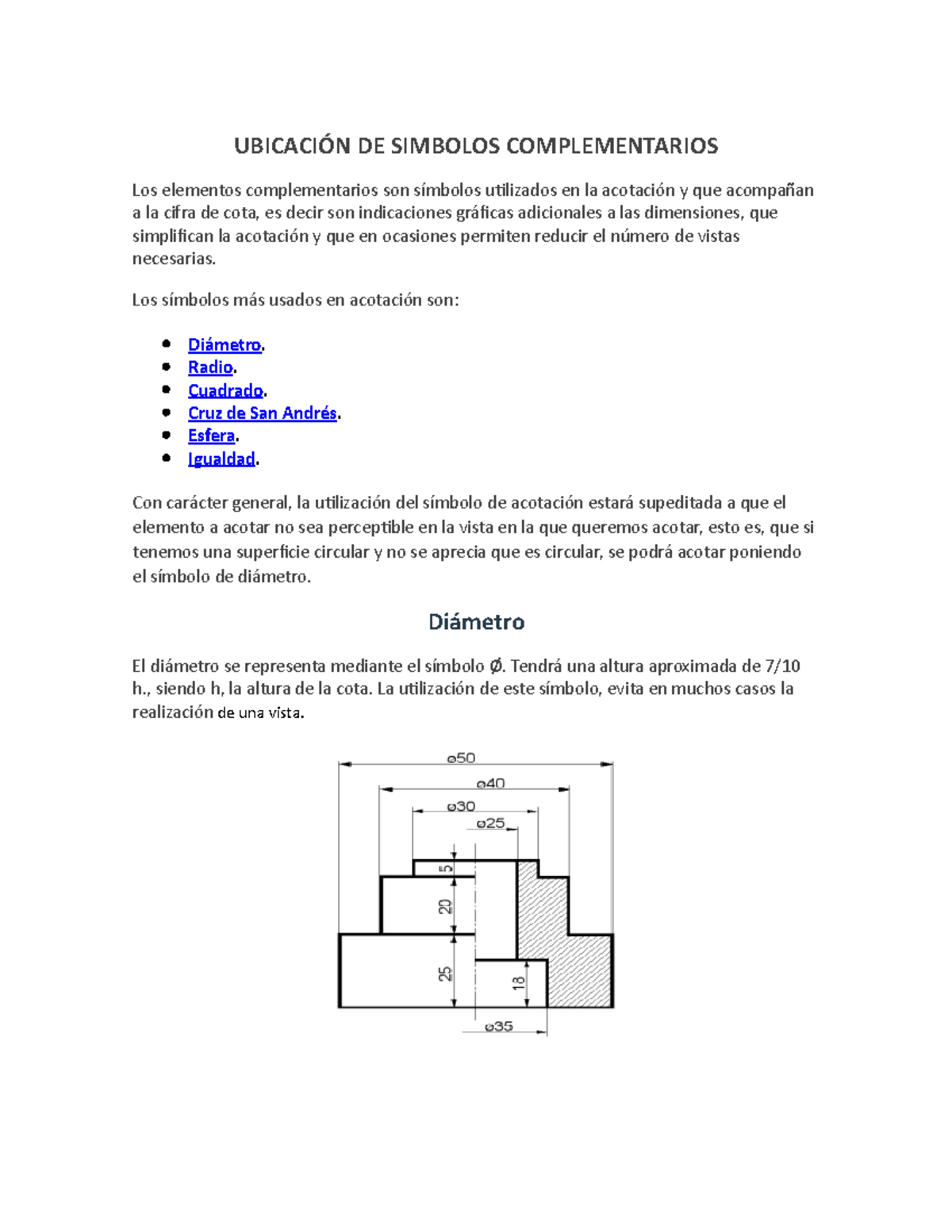 Ubicación DE Simbolos Complementarios - UBICACIÓN DE SIMBOLOS ...