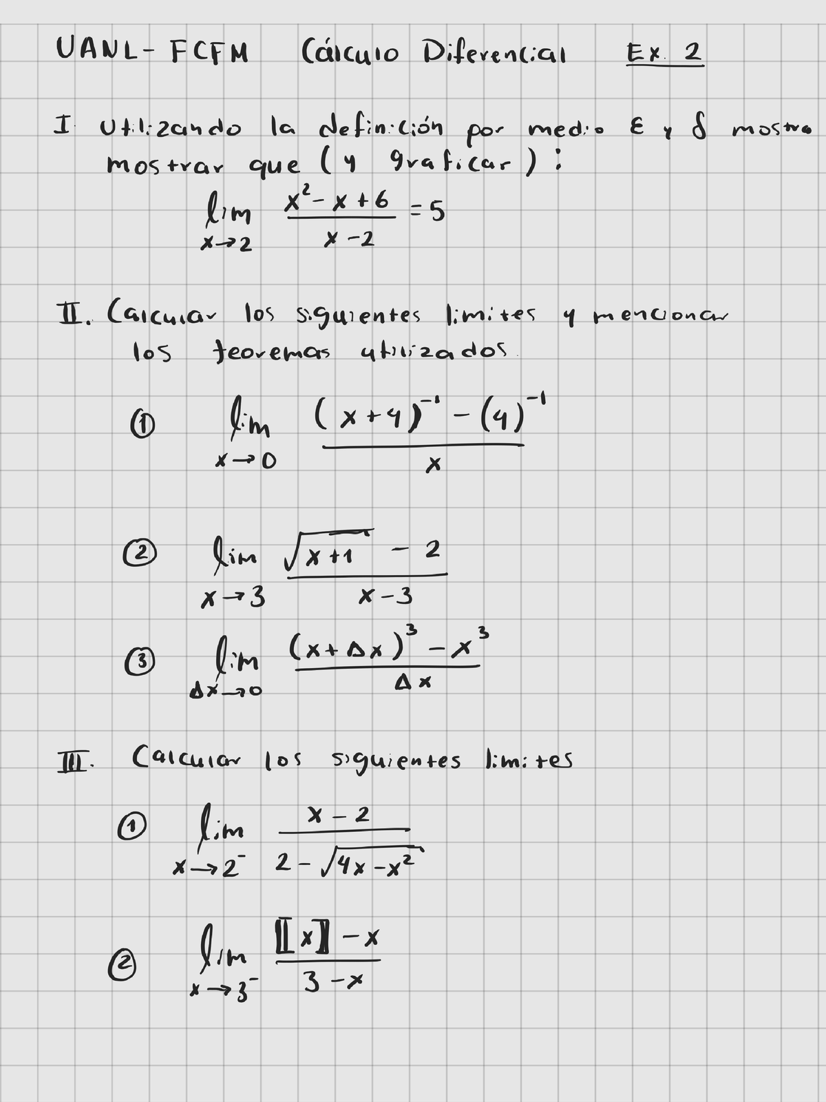 CDexamen 2 - Examen - Cálculo Diferencial - Studocu