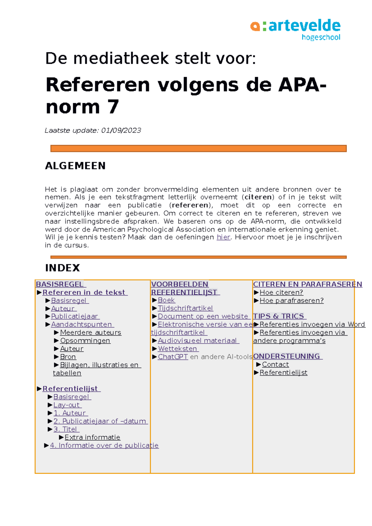 Refereren volgens APA 7 - De mediatheek stelt voor: Refereren volgens ...