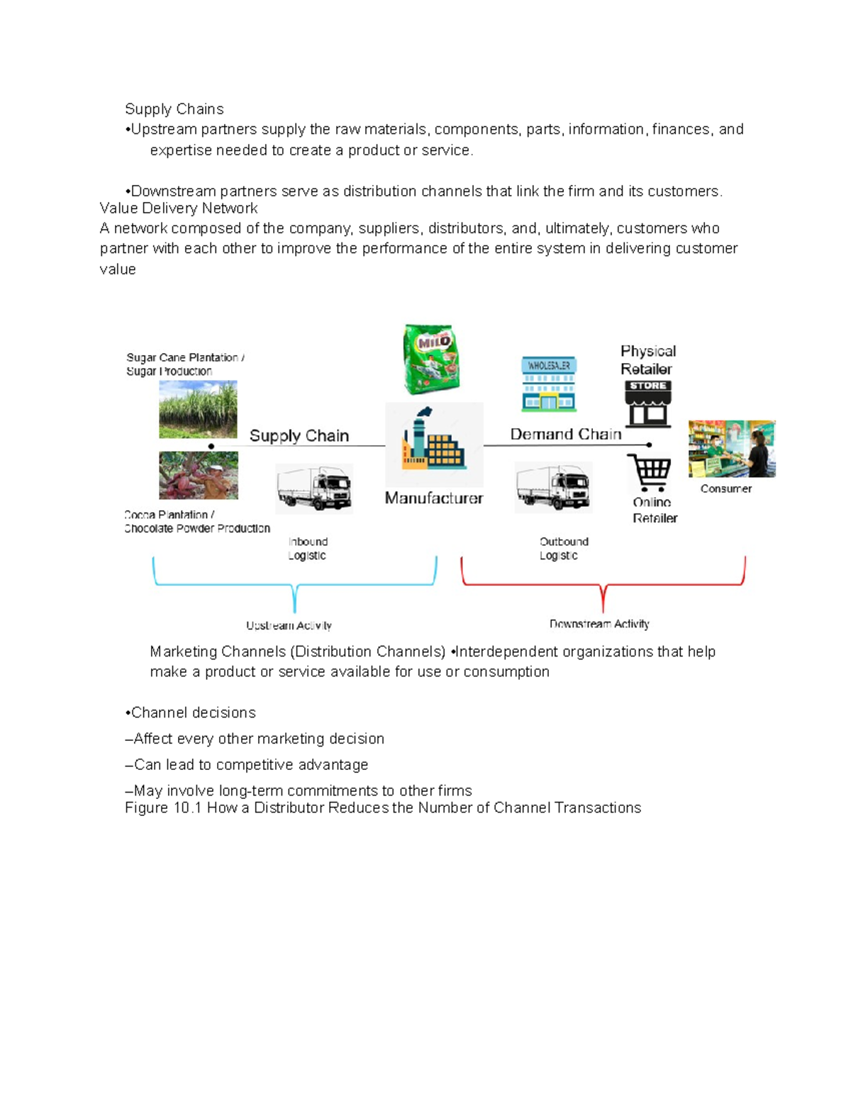 Mkt10Supply Chains Supply Chains •Upstream partners supply the raw