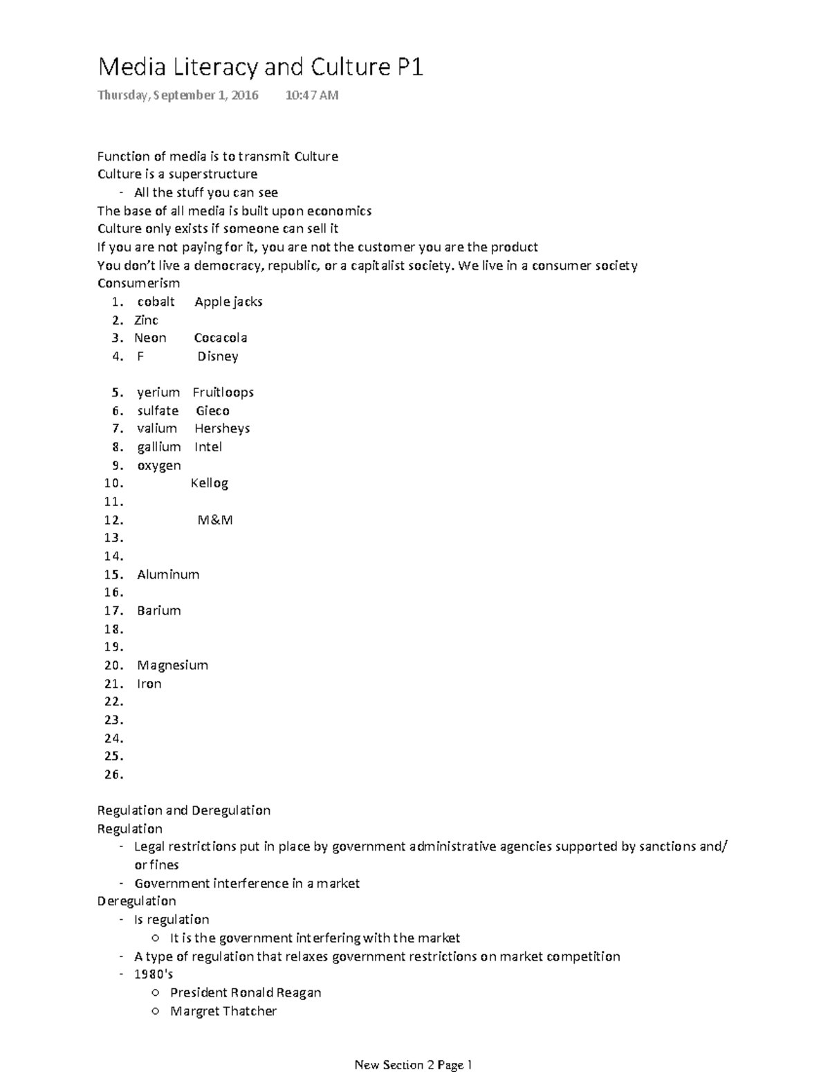 COMM 1000 Section 2 - Lecture Notes 2 - Warning: TT: Undefined Function ...