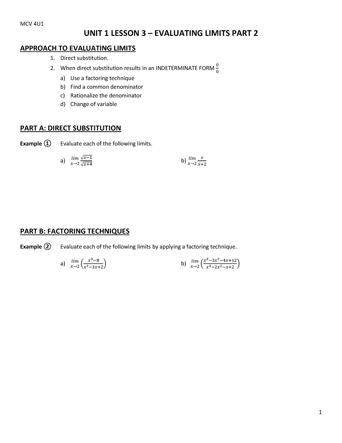 lesson-3-mcv-4u-1-unit-1-lesson-3-evaluating-limits-part-2-approach