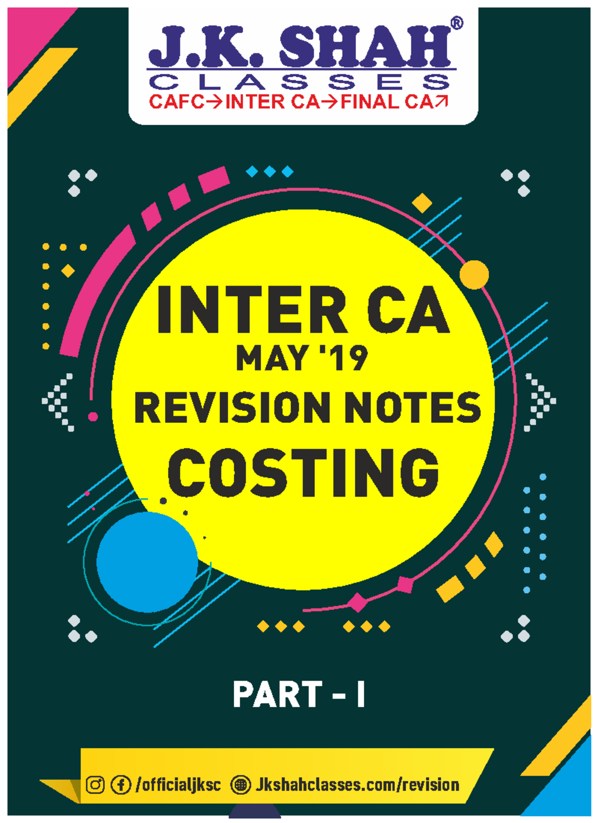 Intercost1 notes CAFC INTER CA FINAL CA INTER CA COSTING REVISION