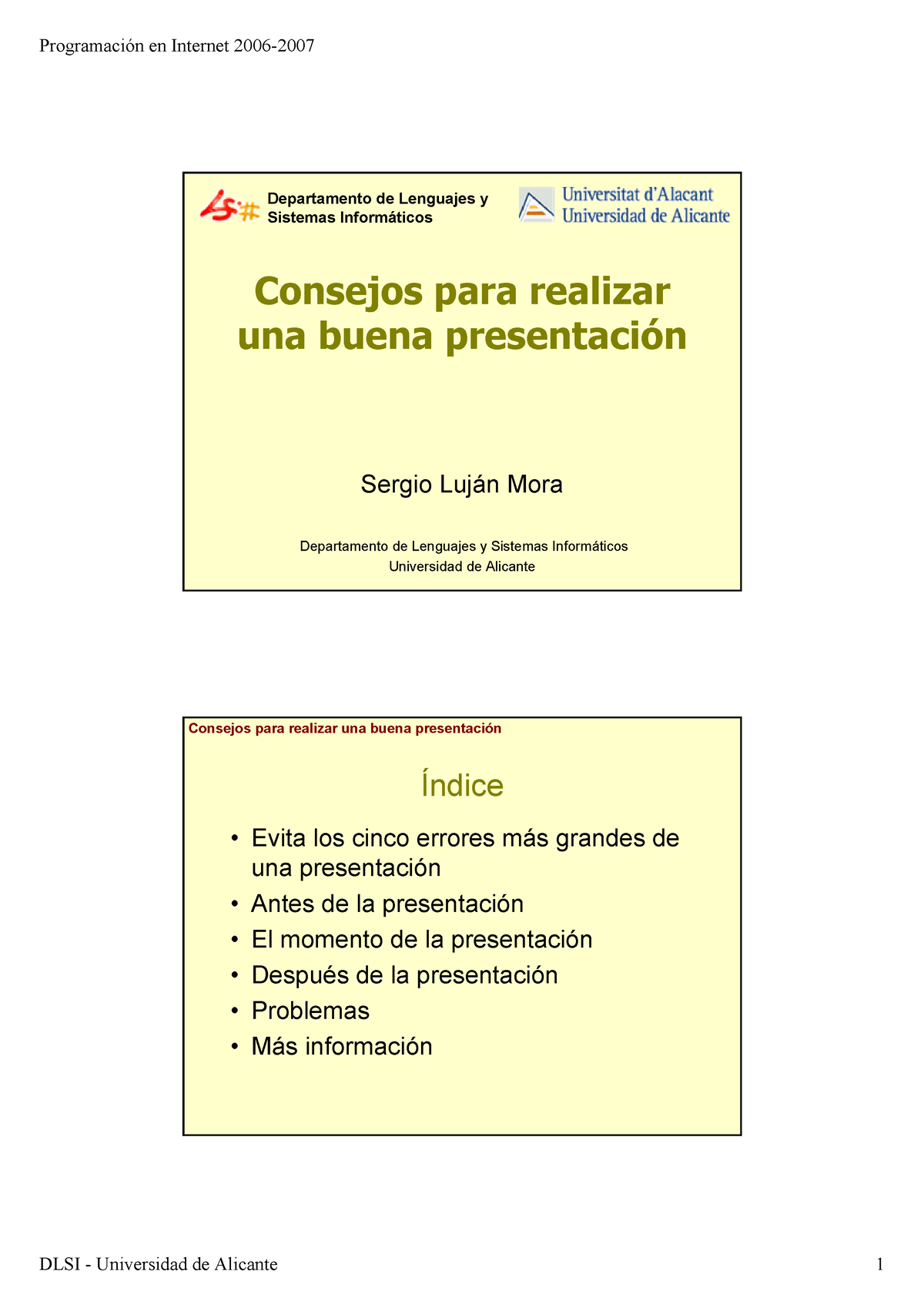 02-Consejos Buena Presentaci Ã³n - Departamento De Lenguajes Y Sistemas ...