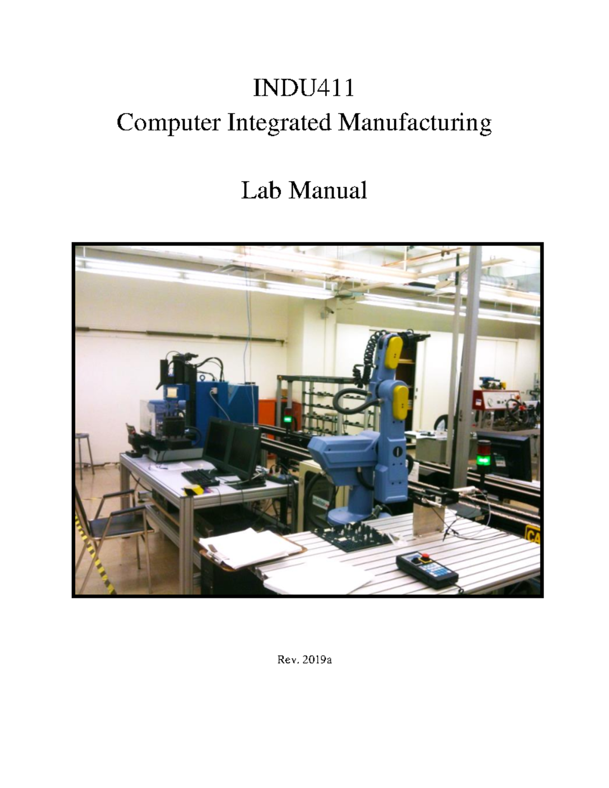 Lab Manual Rev 2019 A - INDU Computer Integrated Manufacturing Lab ...