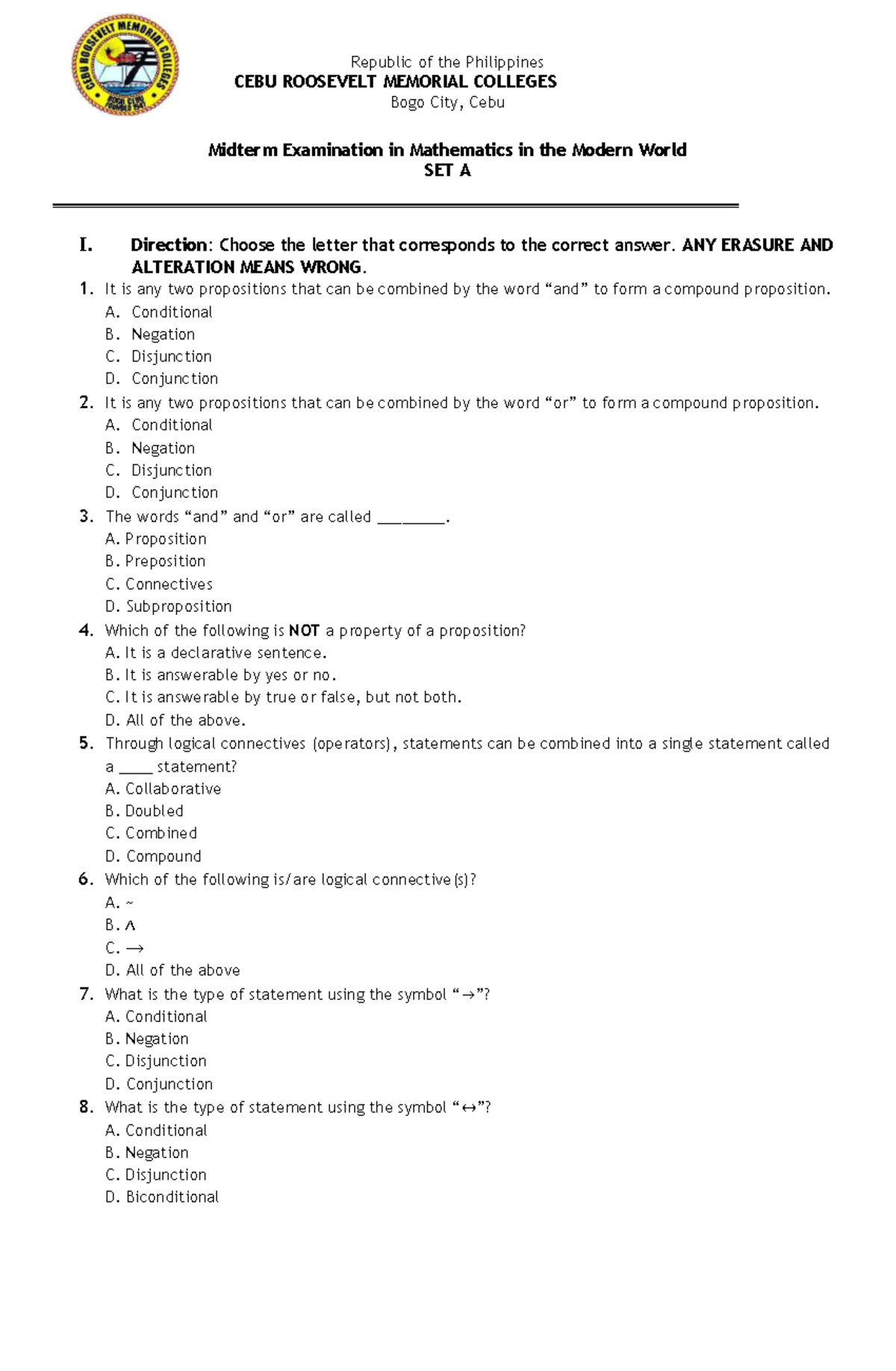 GE4-Midterm - Review Materials - Republic of the Philippines CEBU ...