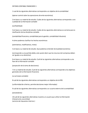 TI M2 Sistema Contable I - Trabajo Grupal O Individual Identificación ...